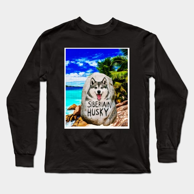 Siberian husky Long Sleeve T-Shirt by TshirtMA